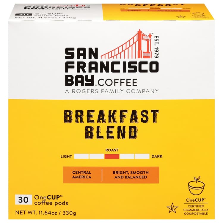 San Francisco Bay Breakfast Blend Single Serve Coffee