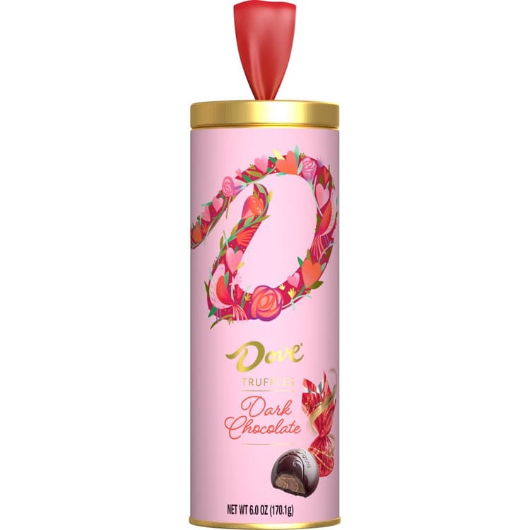 Dove Dark Chocolate Truffles Valentine'S Gift Tin