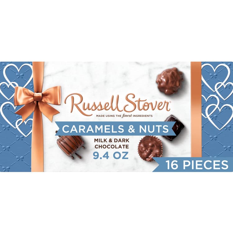 Russell Stover Caramels & Nuts Assorted Chocolates Valentine'S Gift