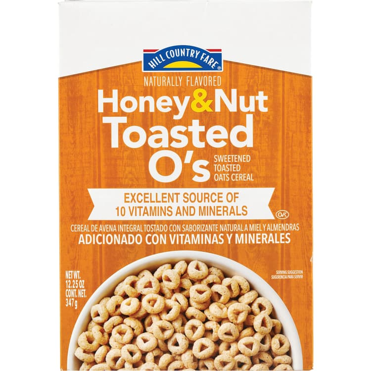 Hill Country Fare Honey & Nut Toasted O'S Cereal