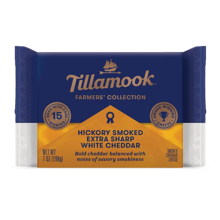 Tillamook Farmer'S Collection Hickory Smoked Extra Sharp White Cheddar Cheese
