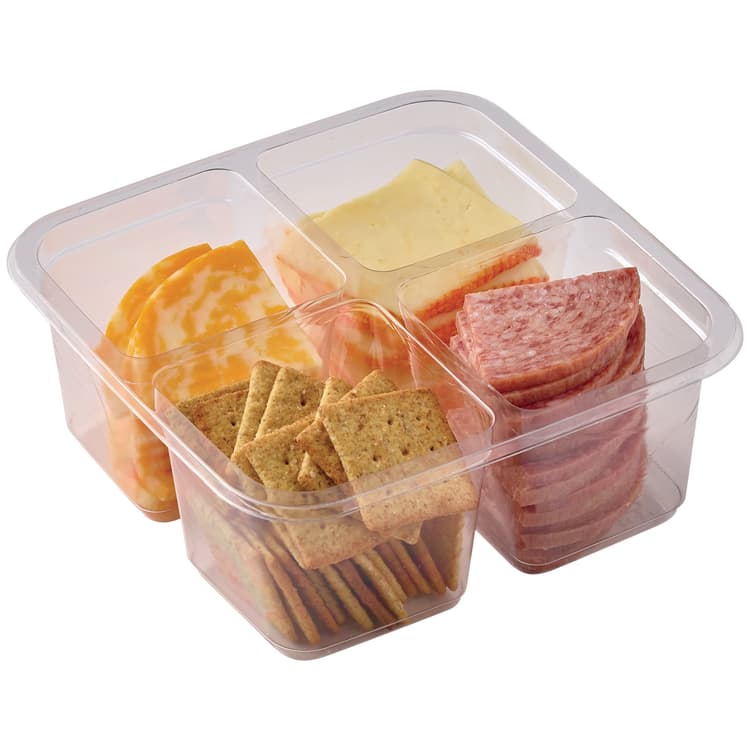 Fresh & Ready Snack Tray - Salami, Cheese & Wheat Crisps