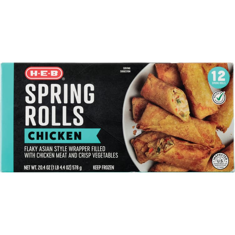 H-E-B  Chicken Spring Rolls