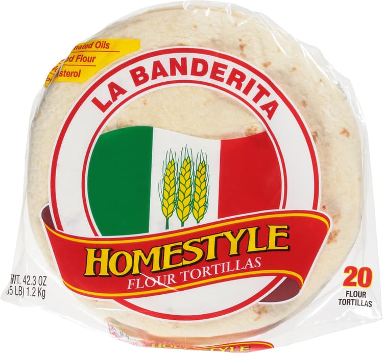 La Banderita Homestyle Soft Taco Flour Tortillas, Jumbo