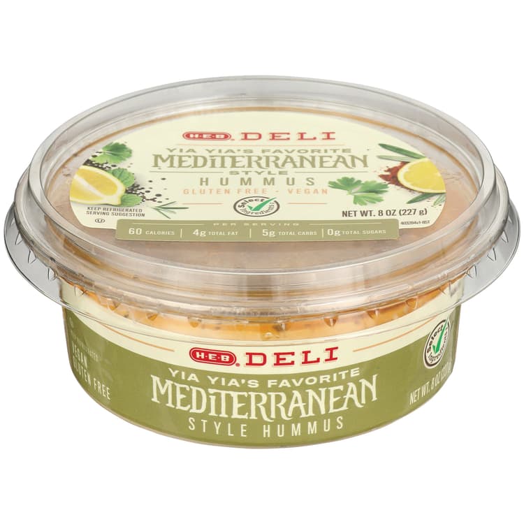 H-E-B Deli Yia Yia'S Favorite Mediterranean Style Hummus