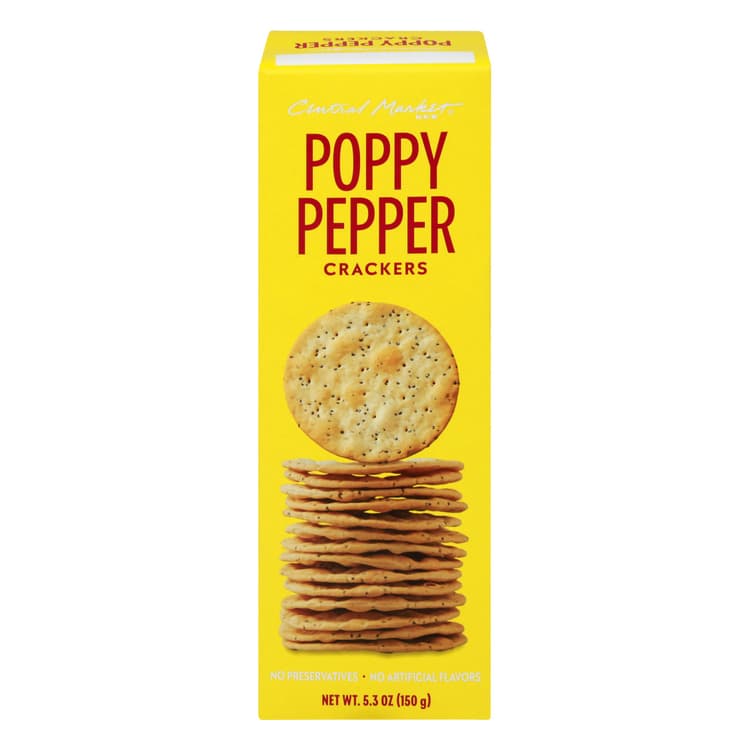 Central Market Poppy Pepper Crackers