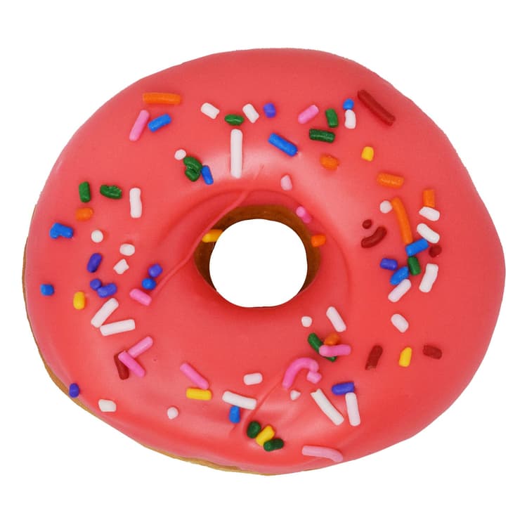 H-E-B Bakery Pink Iced Rainbow Sprinkle Yeast Donut
