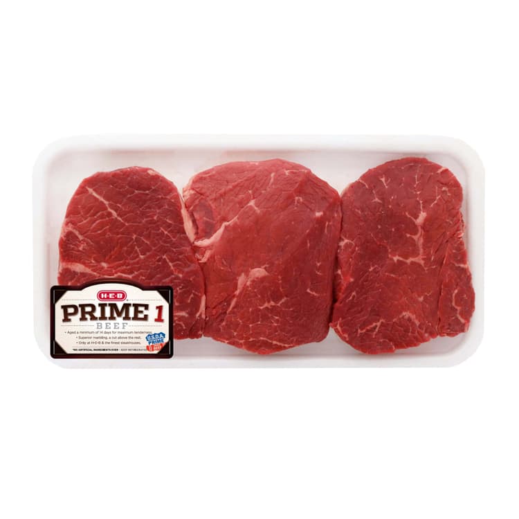H-E-B Prime 1 Beef Center Cut Sirloin Portion Steak, Usda Prime
