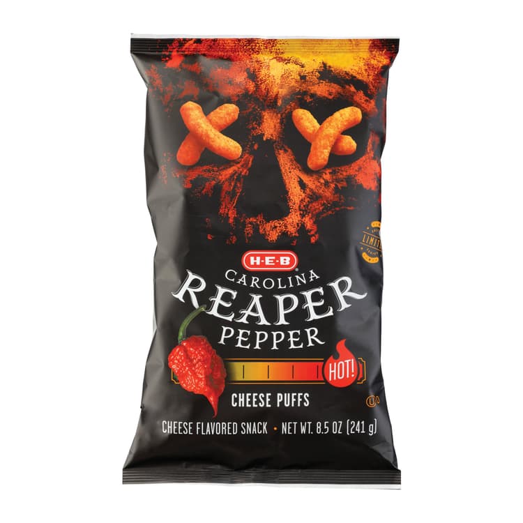 H-E-B Carolina Reaper Pepper Cheese Puffs