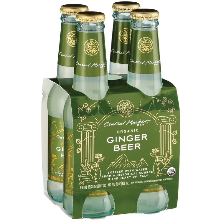 Central Market Organic Ginger Beer Bottles