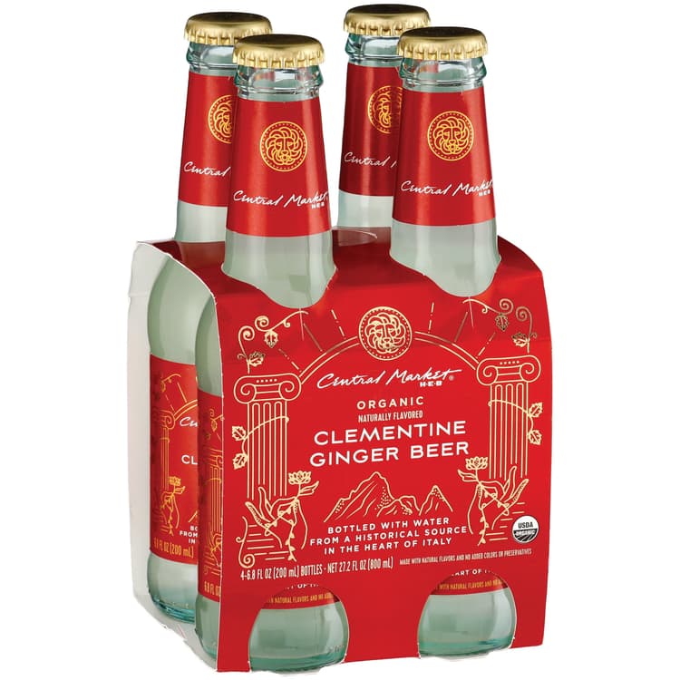Central Market Organic Clementine Ginger Beer Bottles