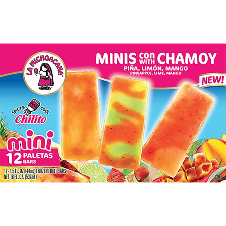 La Michoacana Minis With Chamoy Pineapple Lime Mango  Fruit Bars