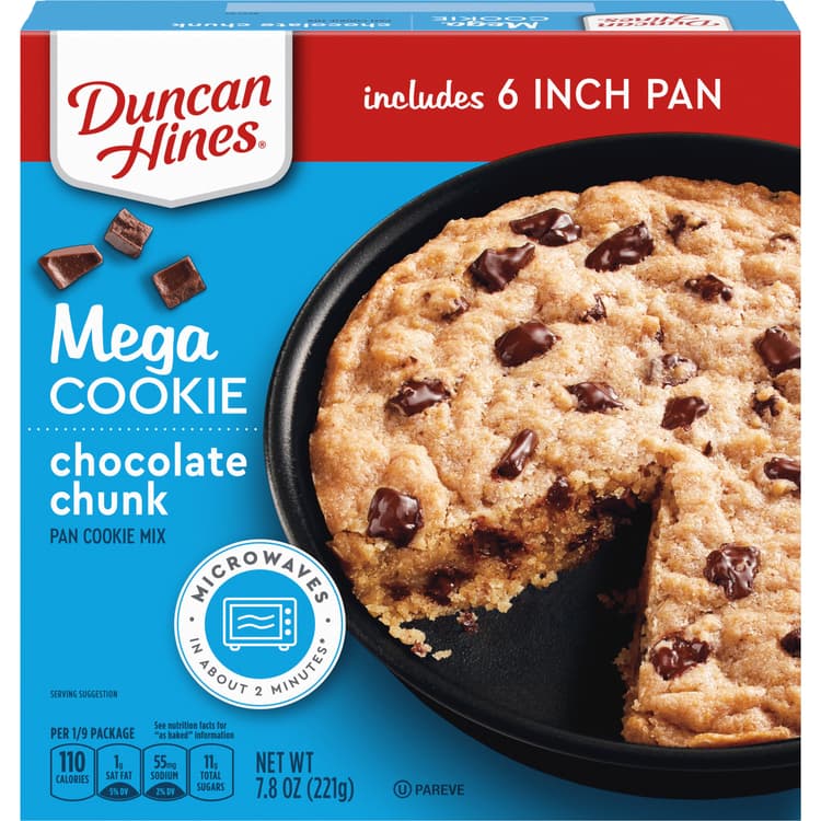 Duncan Hines Mega Cookie Chocolate Chunk Pan Cookie Mix