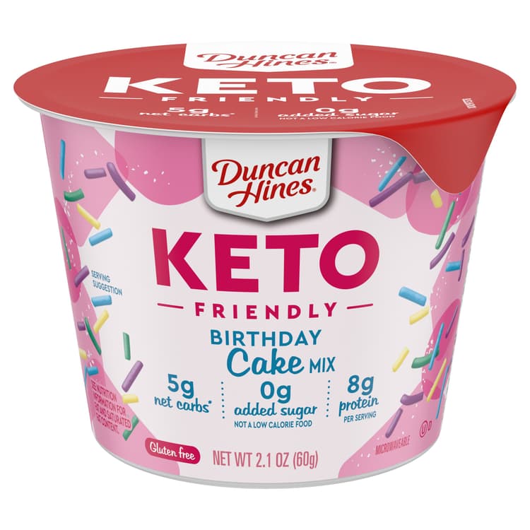 Duncan Hines Keto Friendly Birthday Cake Mix