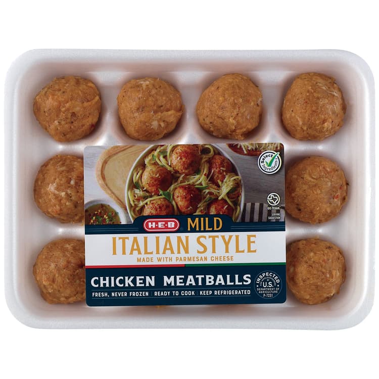 H-E-B Chicken Meatballs - Mild Italian Style
