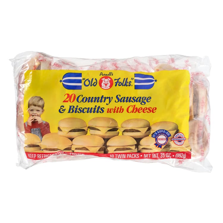 Old Folks Country Sausage Biscut Cheese