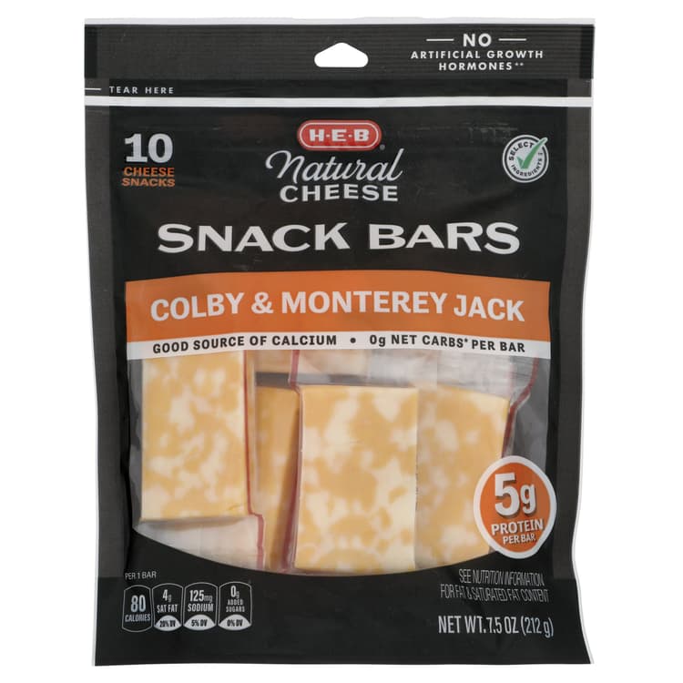 H-E-B Colby & Monterey Jack Cheese Snack Bars