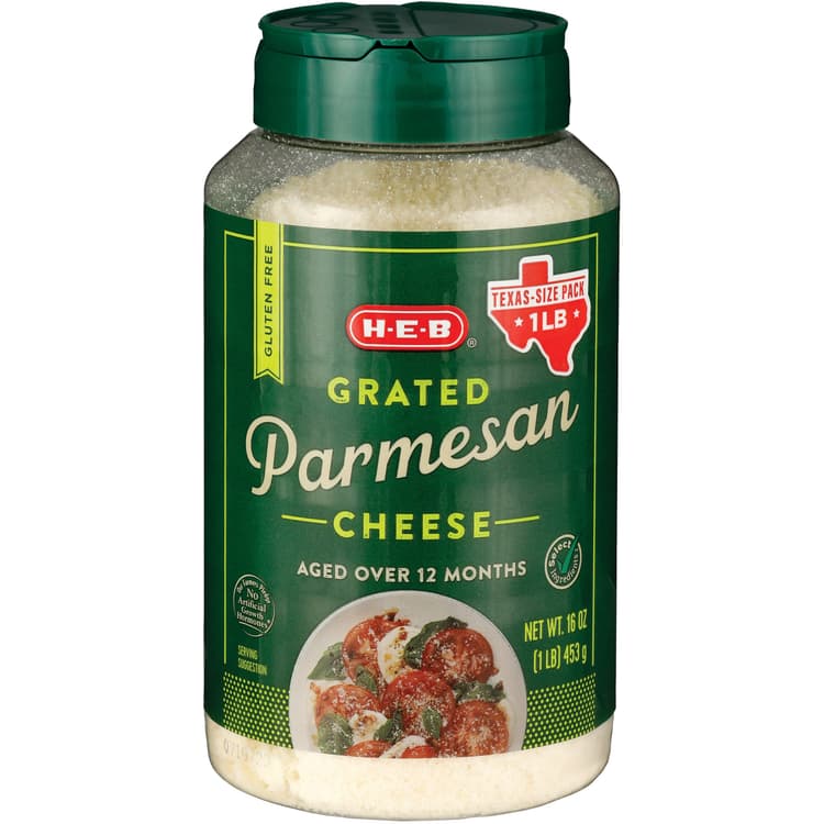 H-E-B Grated Parmesan Cheese - Texas-Size
