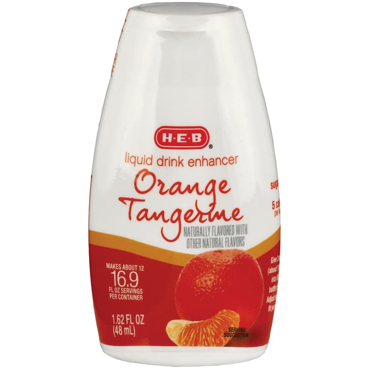 H-E-B Orange Tangerine Liquid Beverage Enhancer