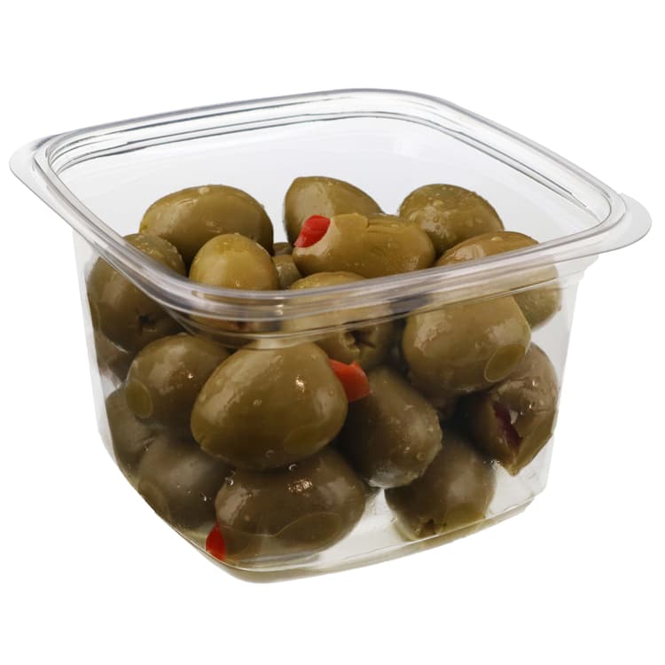 H-E-B Green Olives Stuffed With Red Peppers