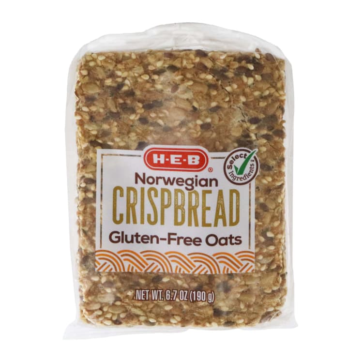 H-E-B Norwegian Crispbread - Gluten-Free Oats