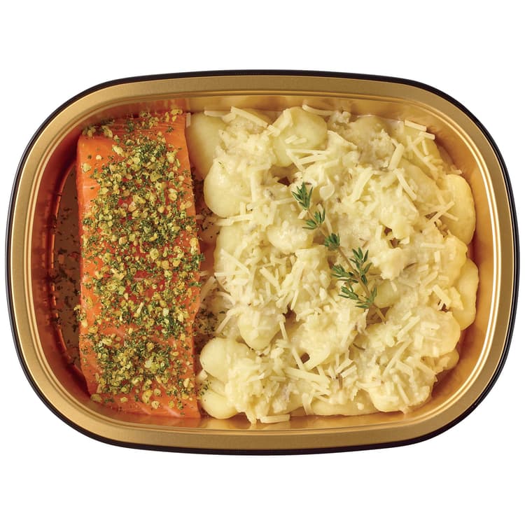 Meal Simple By H-E-B Salmon With Gnocchi & Lemon Cream Sauce