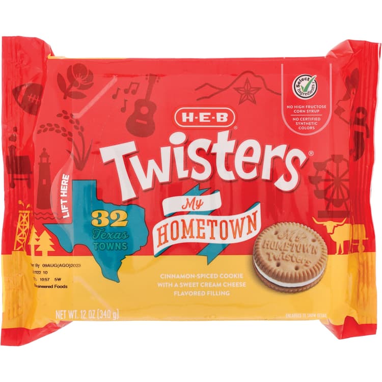 H-E-B My Hometown Twisters Sandwich Cookies