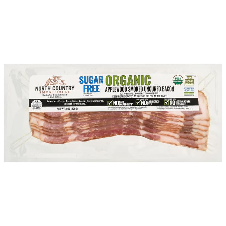 North Country Smokehouse Organic Applewood Smoked Sugar-Free Bacon