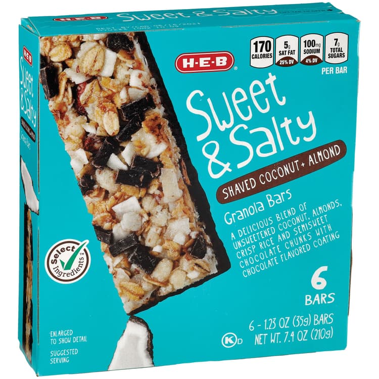 H-E-B Sweet & Salty Coconut & Almond Granola Bars