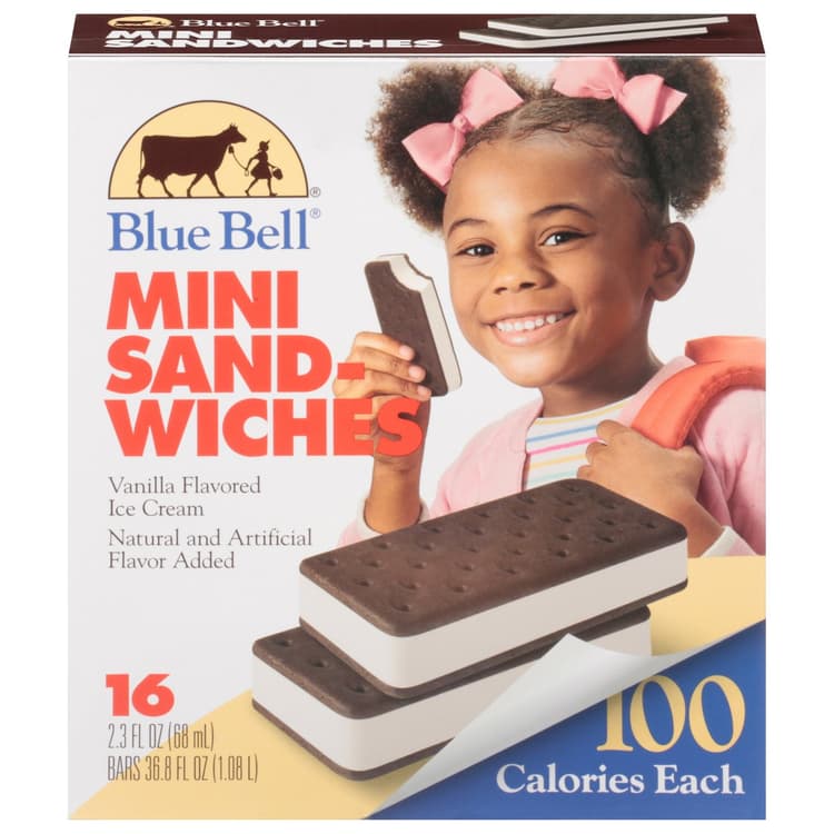 Blue Bell 16 Pak Mini Sandwiches