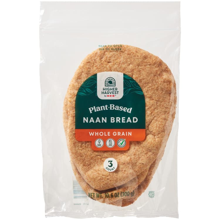 H-E-B Deli Vegan Naan Flatbread - Whole Grain
