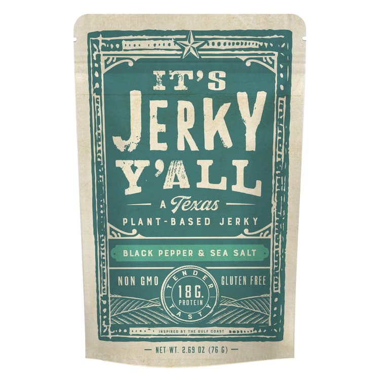 It'S Jerky Y'All Black Pepper & Sea Salt Plant-Based Jerky