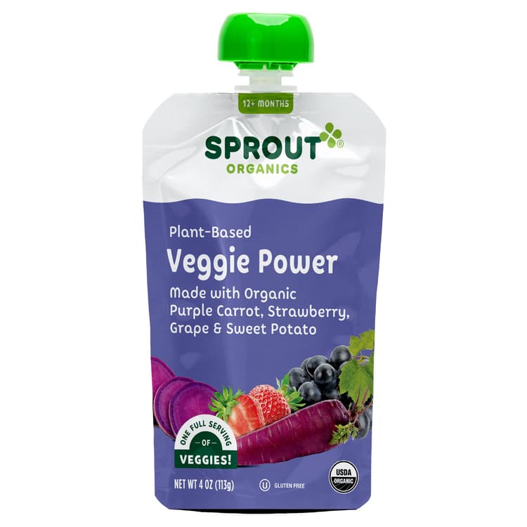 Sprout Organics Veggie Power Pouch - Purple Carrot Strawberry Grape & Sweet Potato