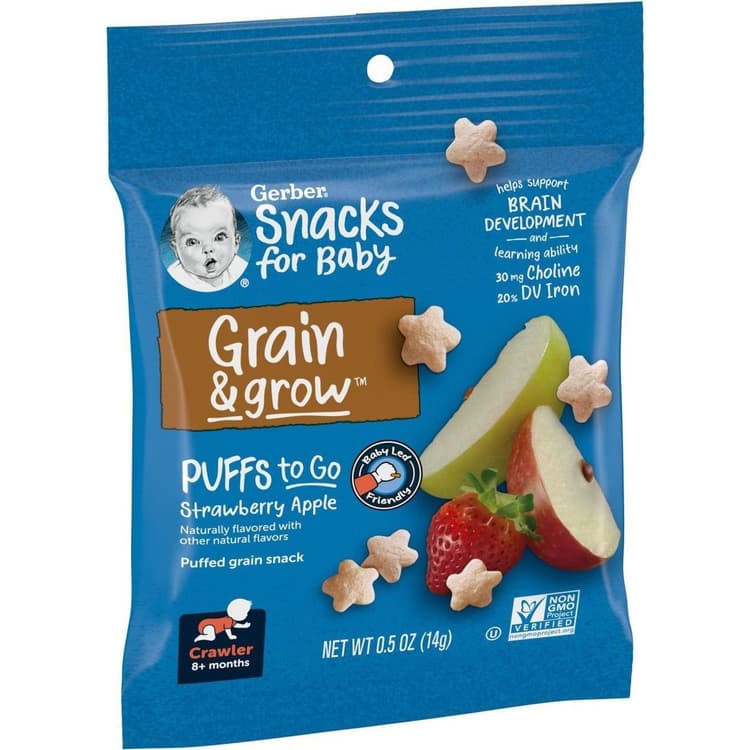Gerber Puffs To Go - Strawberry Apple