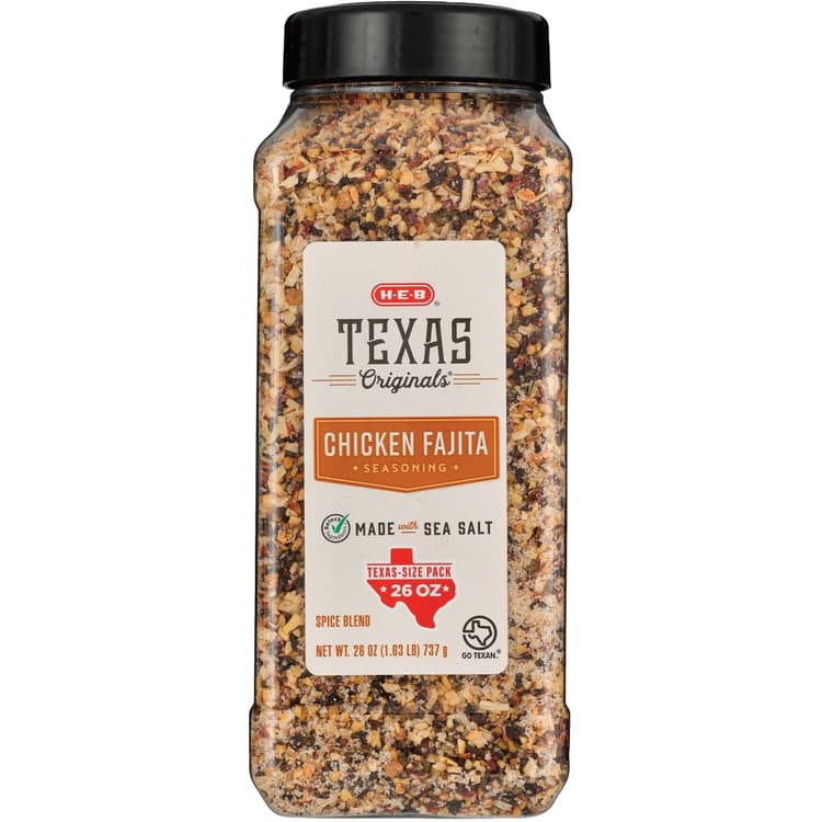 H-E-B Texas Originals Chicken Fajita Seasoning Spice Blend - Texas-Size