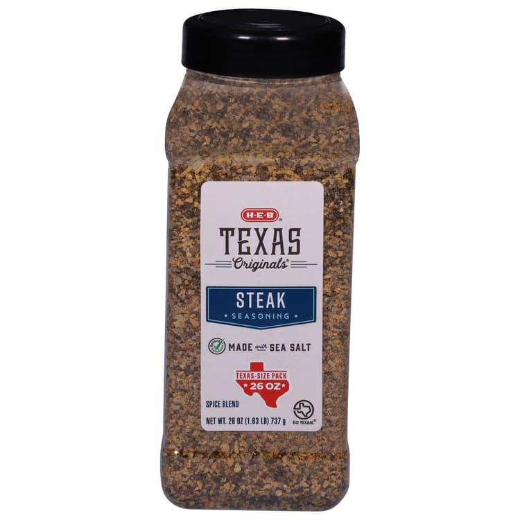 H-E-B Texas Originals Steak Seasoning Spice Blend - Texas-Size