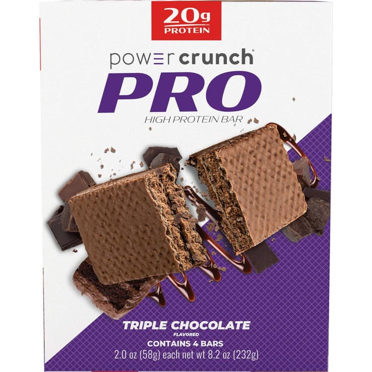Power Crunch Pro High Protein Bar Triple Chocolate Flavored