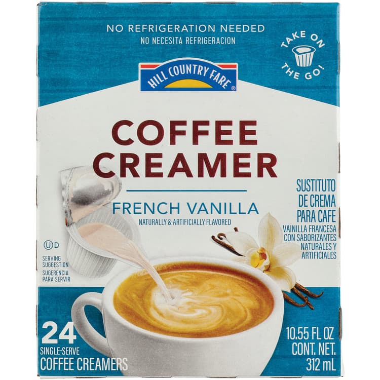 Hill Country Fare Coffee Creamer Single Serve Cups – French Vanilla