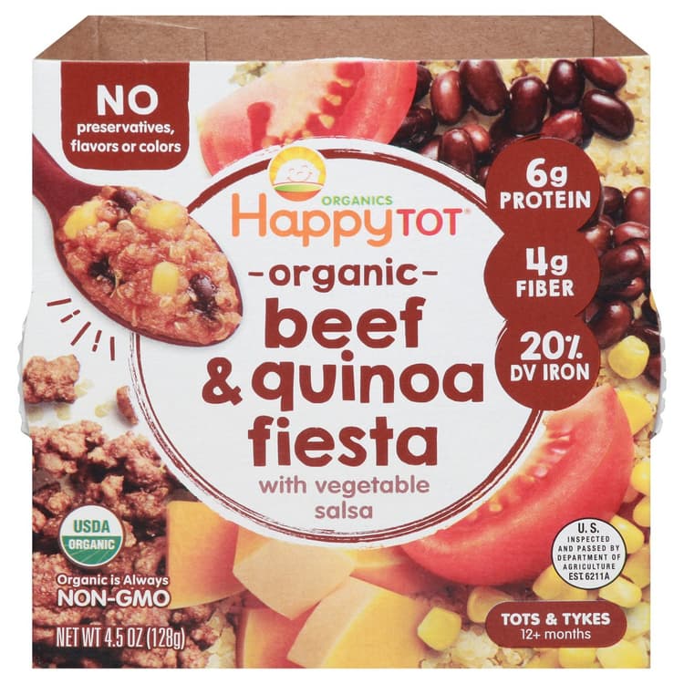 Happy Tot Organics Beef & Quinoa Fiesta Bowl