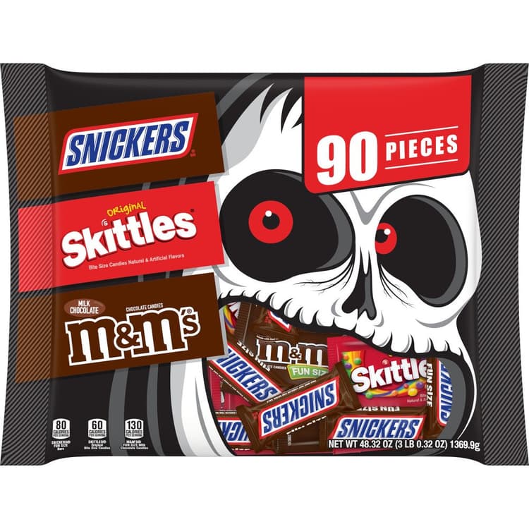 Snickers Skittles & M&M'S Assorted Bulk Halloween Candy