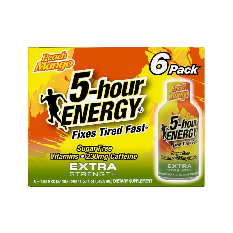 5-Hour Energy Extra Strength Sugar Free Peach Mango