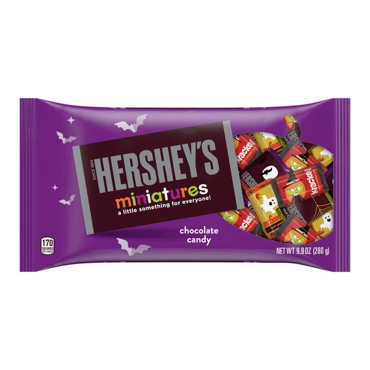 Hershey'S Miniatures Assorted Milk & Dark Chocolate Halloween Candy Bars
