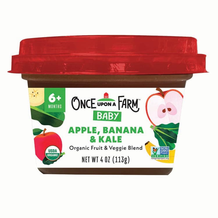 Once Upon A Farm Stage 2 Organic Baby Food Apple Banana & Kale 7+ Months