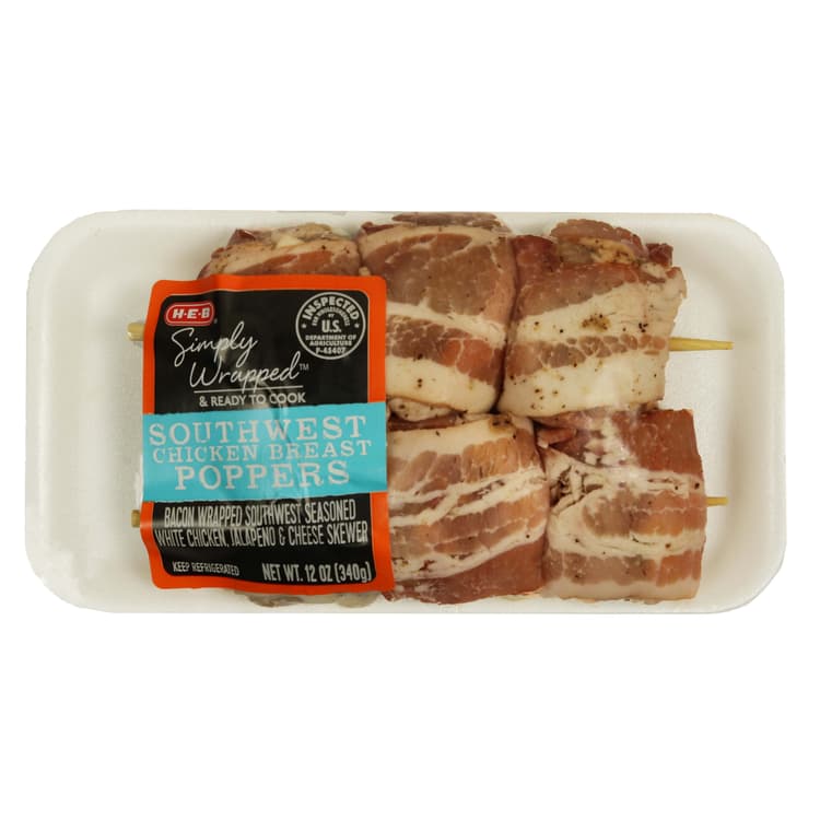 H-E-B Simply Wrapped Southwest Seasoned Chicken Breast Poppers