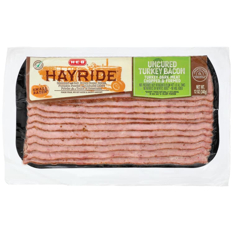 H-E-B Hayride Uncured Turkey Bacon