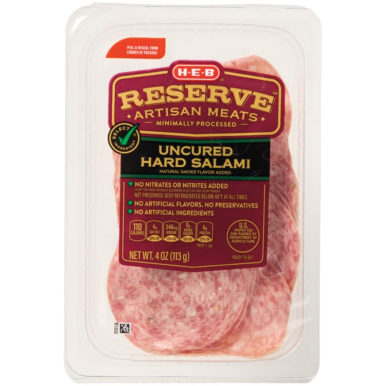 H-E-B Reserve Uncured Hard Salami