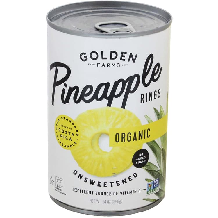 Golden Farms Unsweetened Organic Pineapple Rings