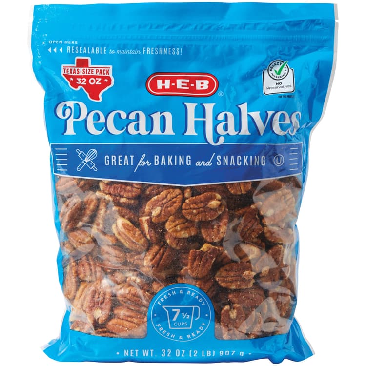 H-E-B Pecan Halves - Texas-Size