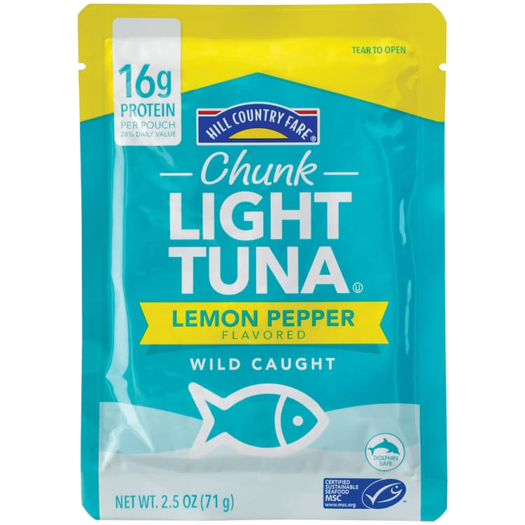 Hill Country Fare Chunk Light Lemon Pepper Tuna Pouch
