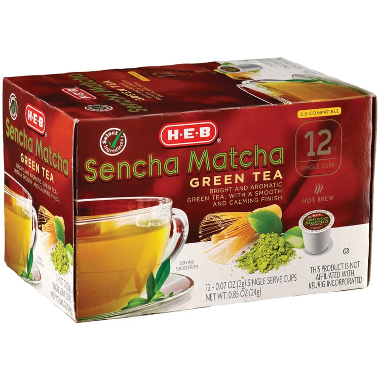 H-E-B Sencha Matcha Green Tea Single Serve